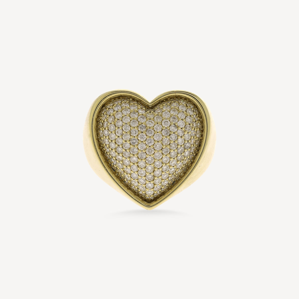 Puffer Heart Cocktail Ring