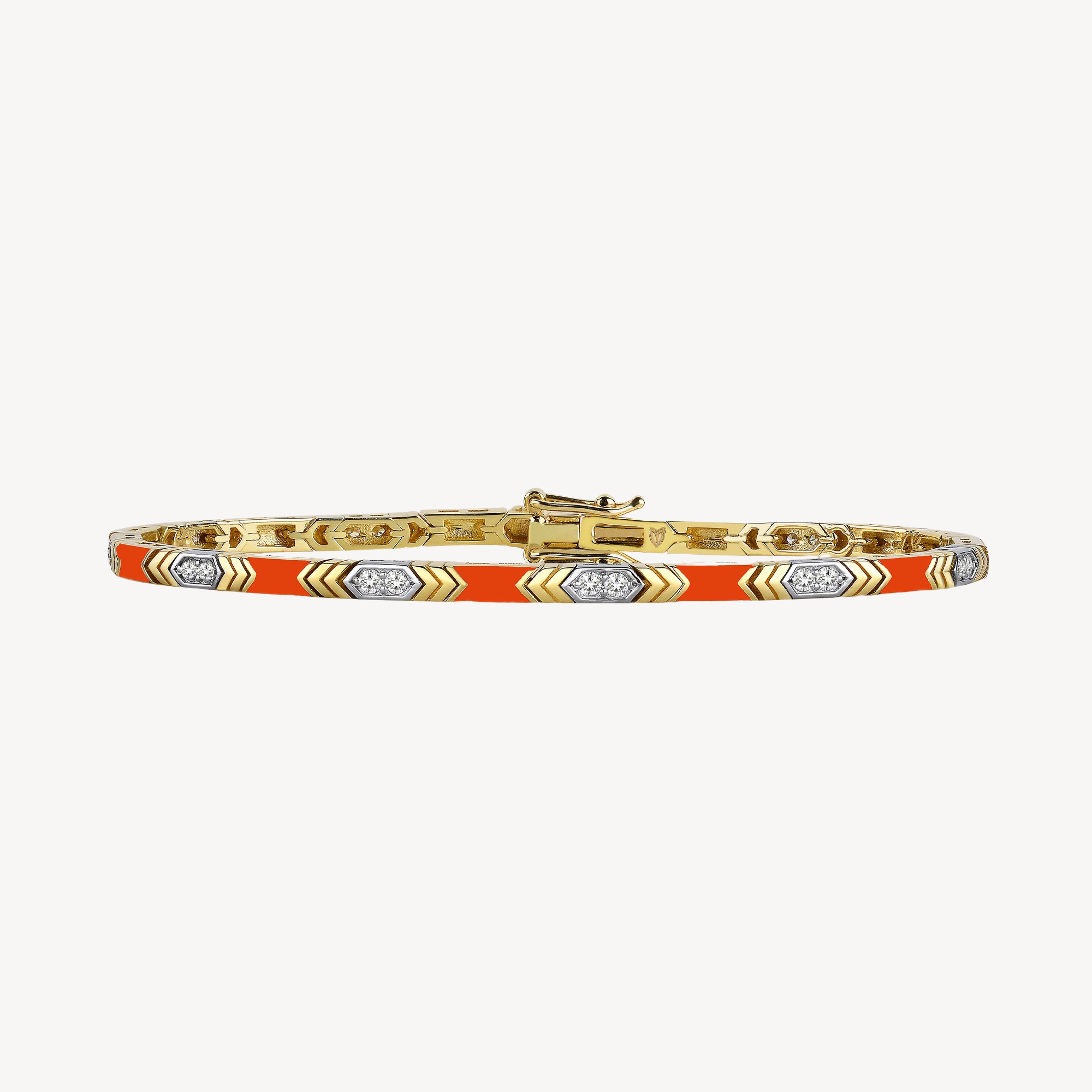 Bracelet Reflection Email Orange Diamant