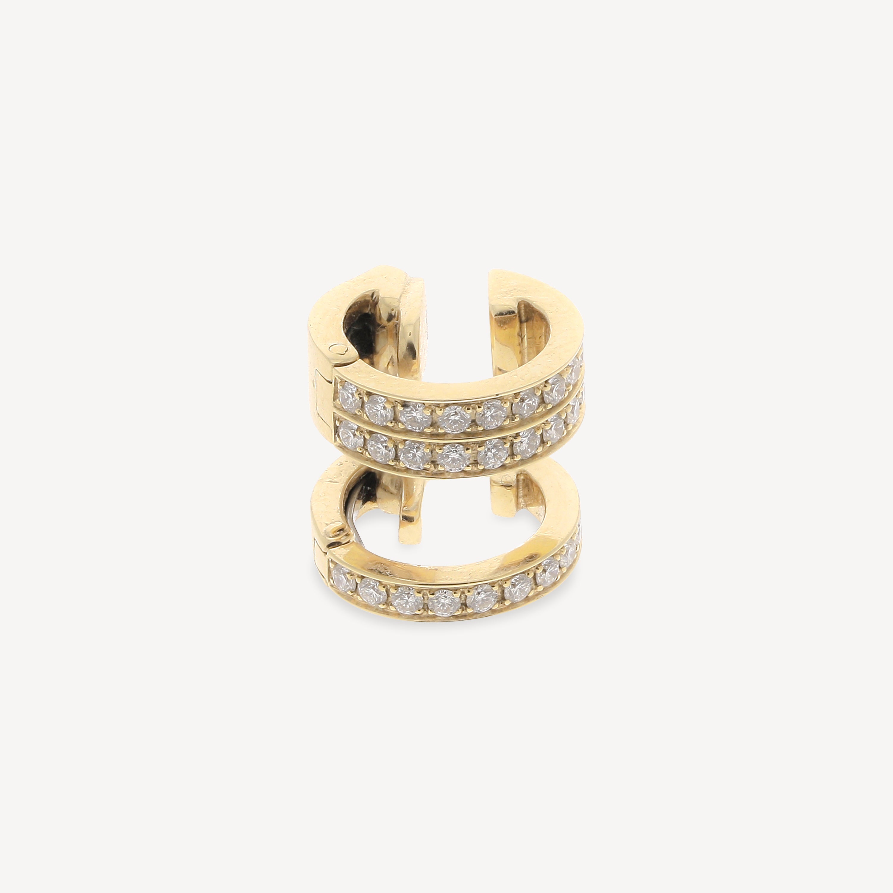 Ear cuff Or Jaune et Diamants