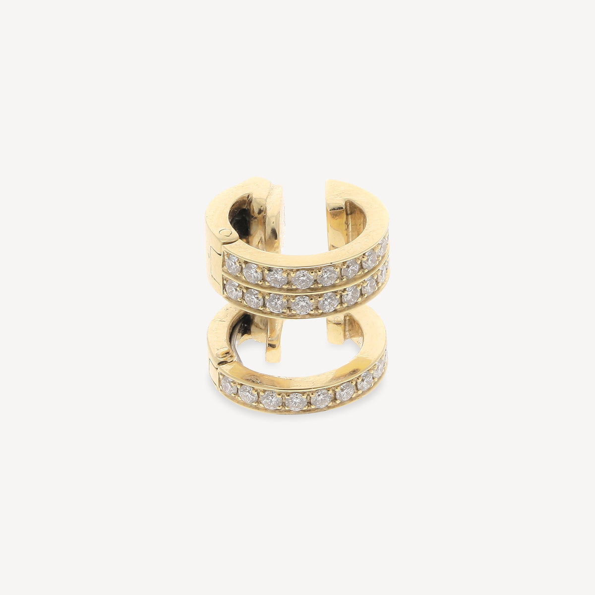 Ear cuff Or Jaune et Diamants