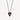 Garnet and Ruby Heart Necklace