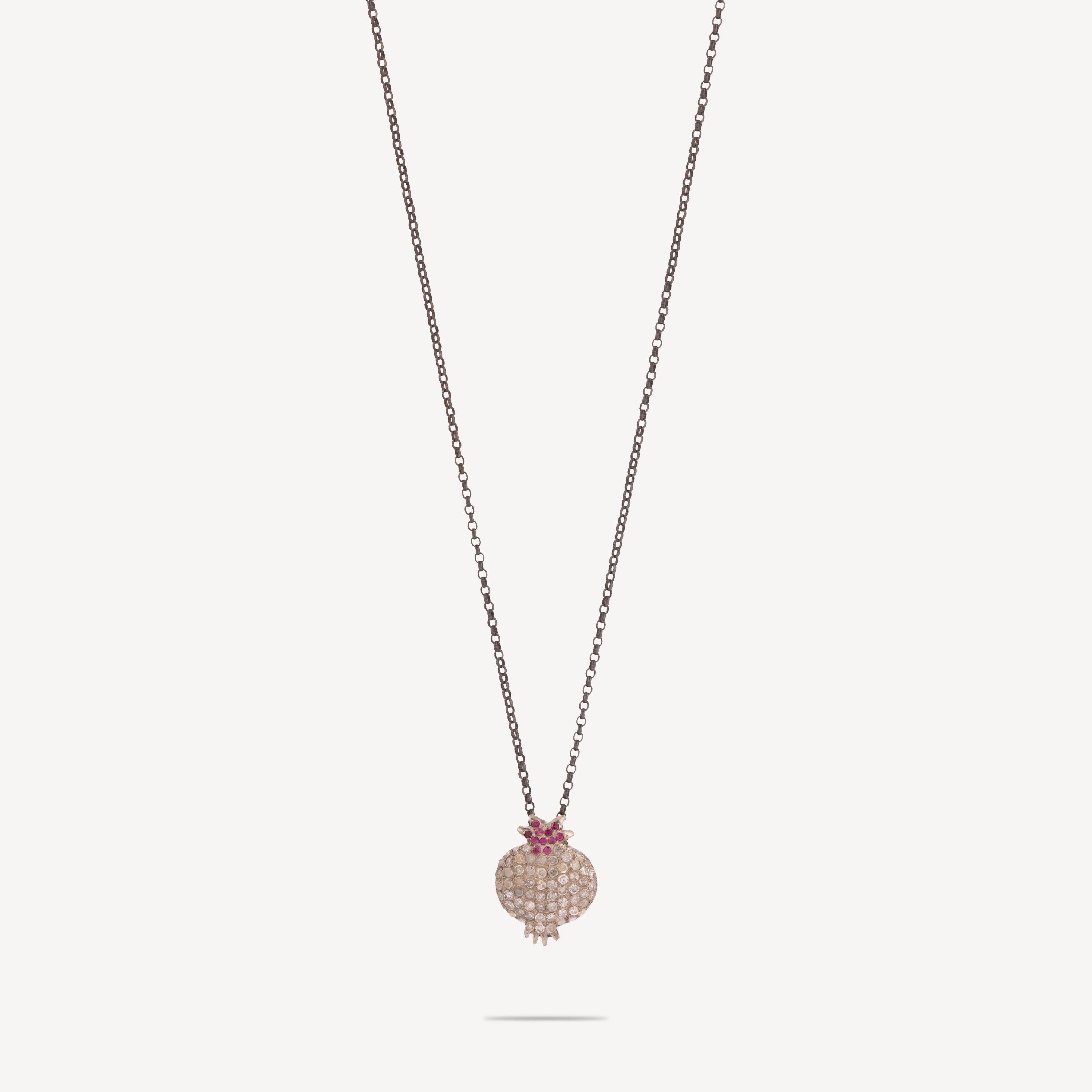 White and Pink Pomegranate Necklace