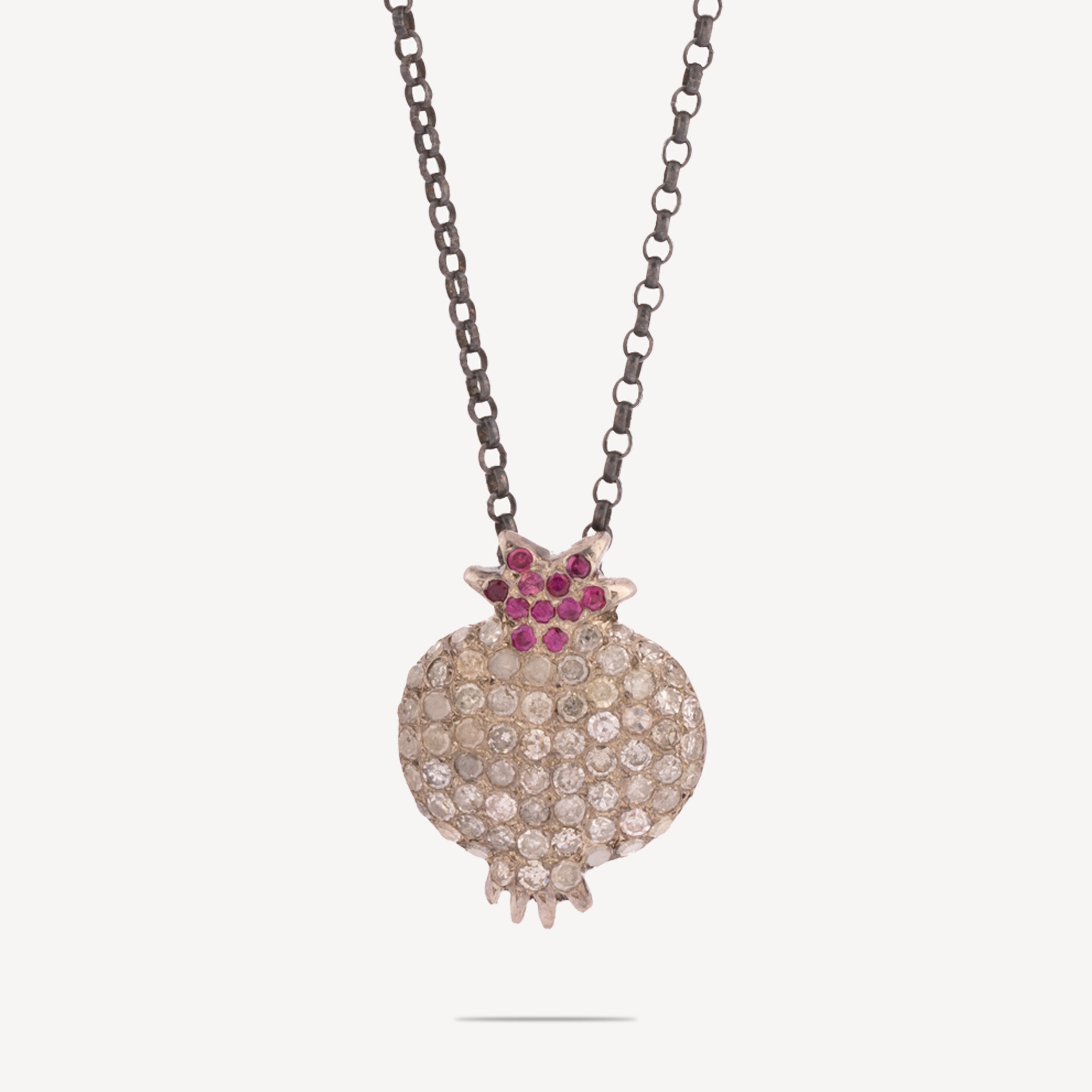 White and Pink Pomegranate Necklace