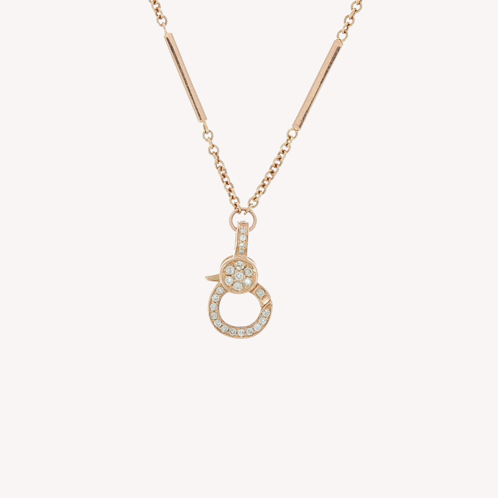 6 Links Mother of Pearl Rose Gold Necklace