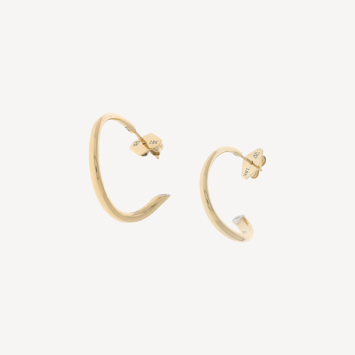 Thoby-Ohrringe aus Roségold und Diamanten