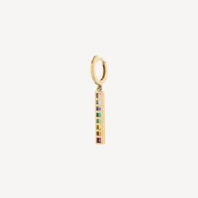 Boucle d'oreille Rainbow Initial
