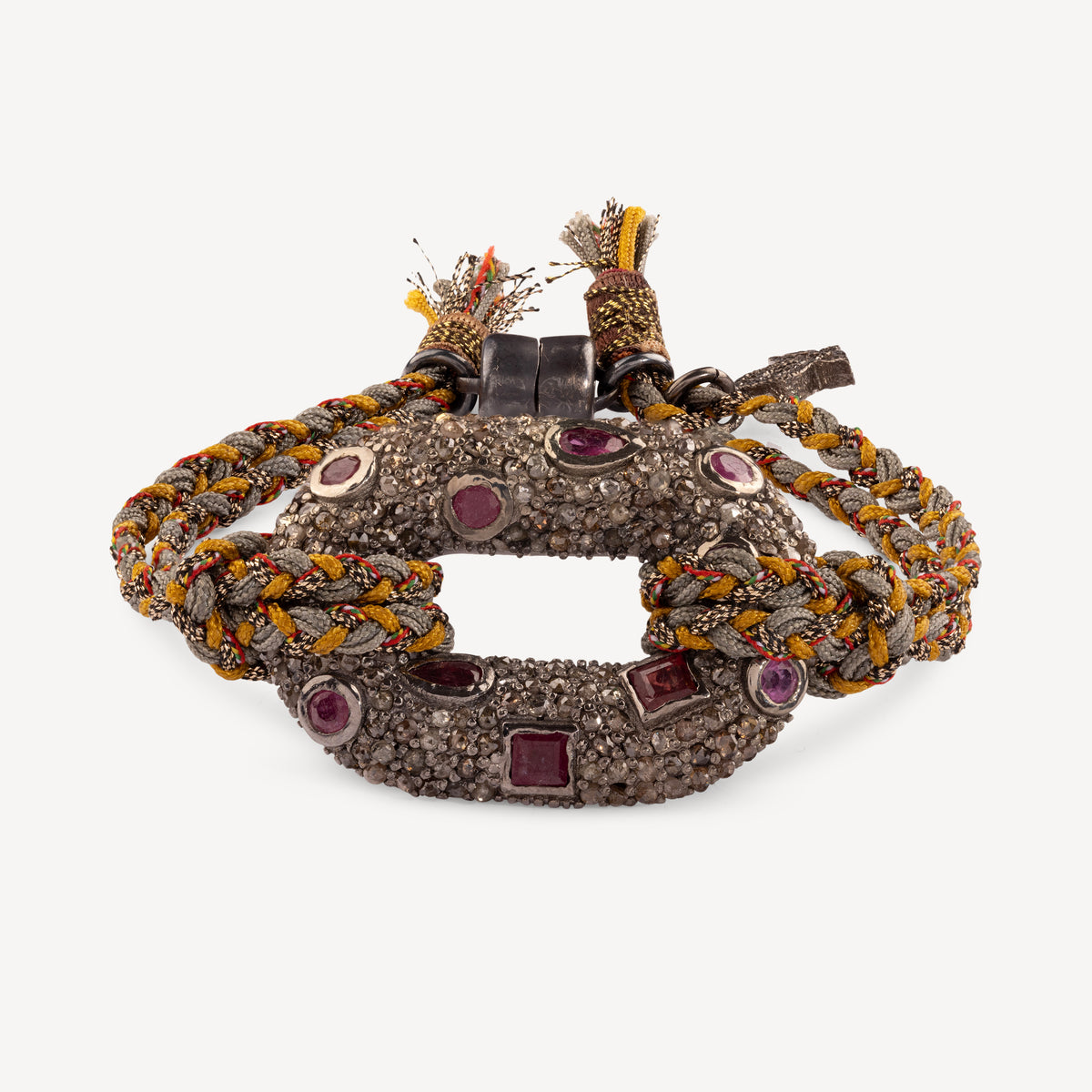 Rubin-Armband mit rundem Verschluss