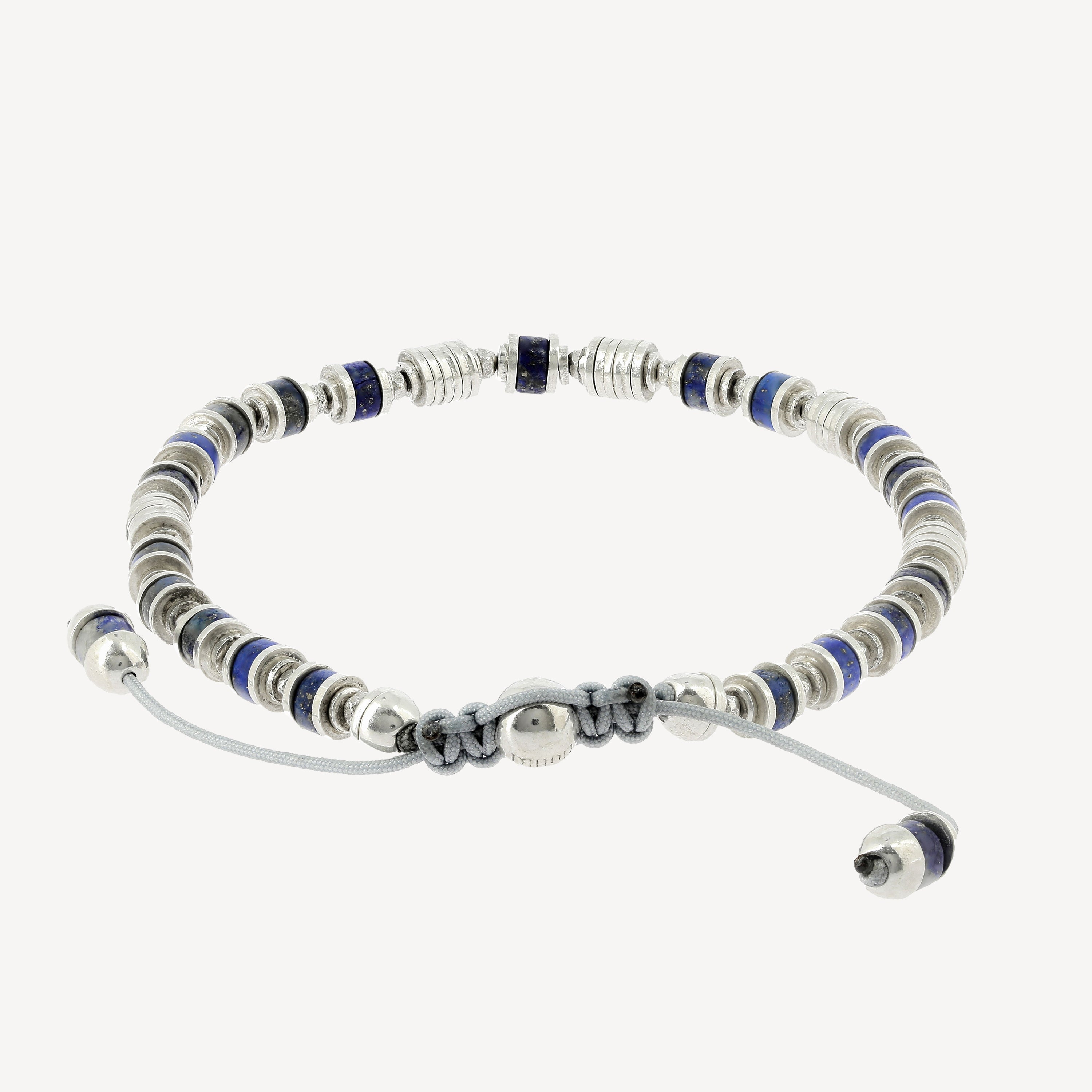 Saguaro-Armband, Silber, Lapis-Edelstein