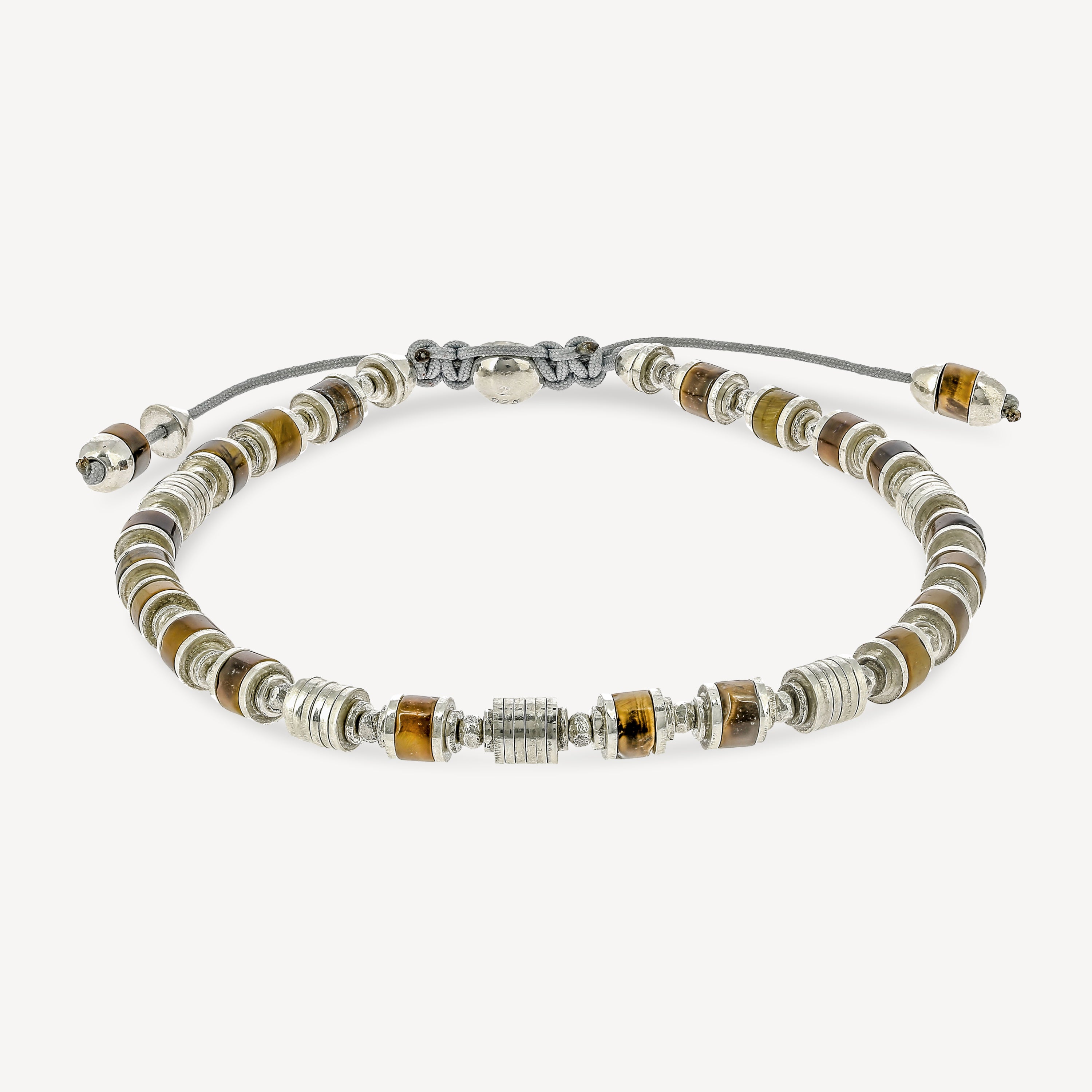 Saguaro Bracelet Silver Tiger Eye Gemstone