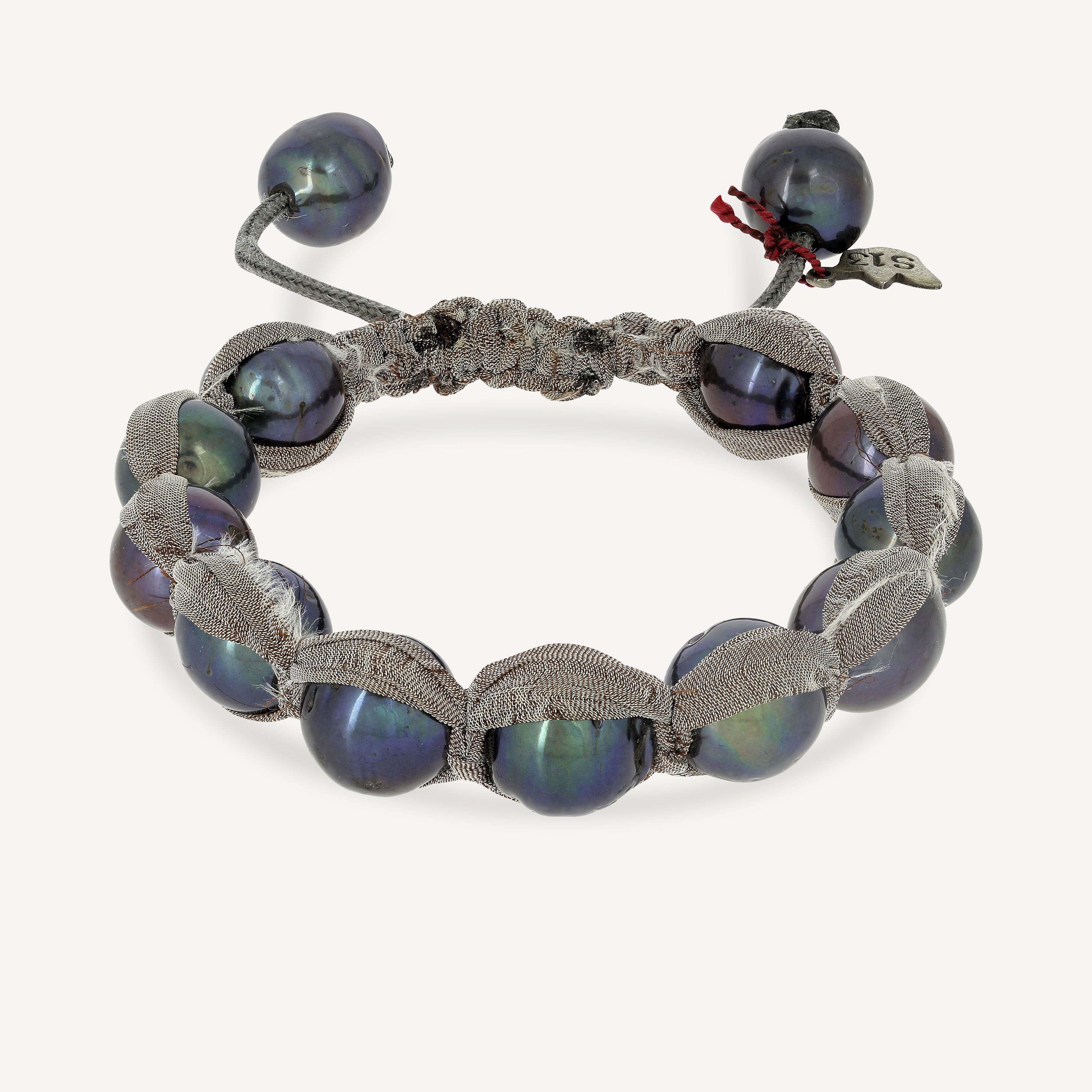 Armband aus Schnur und Tahiti-Perle