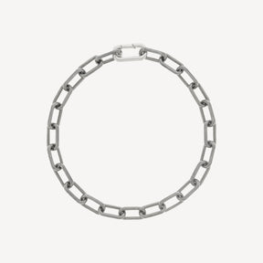 Sächsisches Armband aus schwarzem Rhodium und Silber