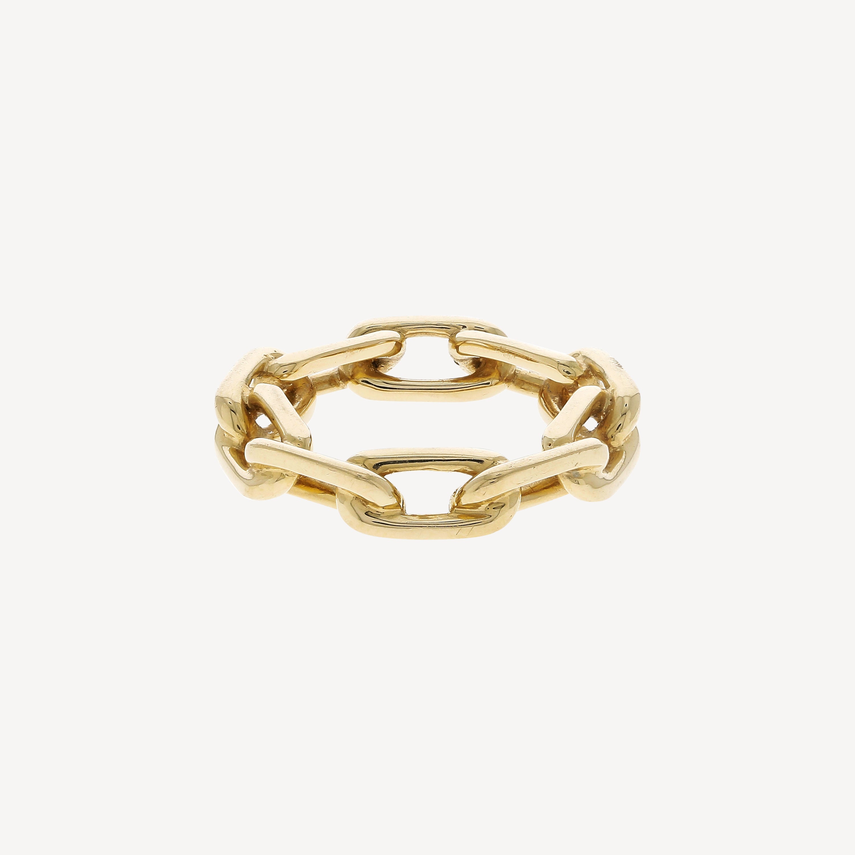 Saxon Rose Gold Large Chain Link Ring