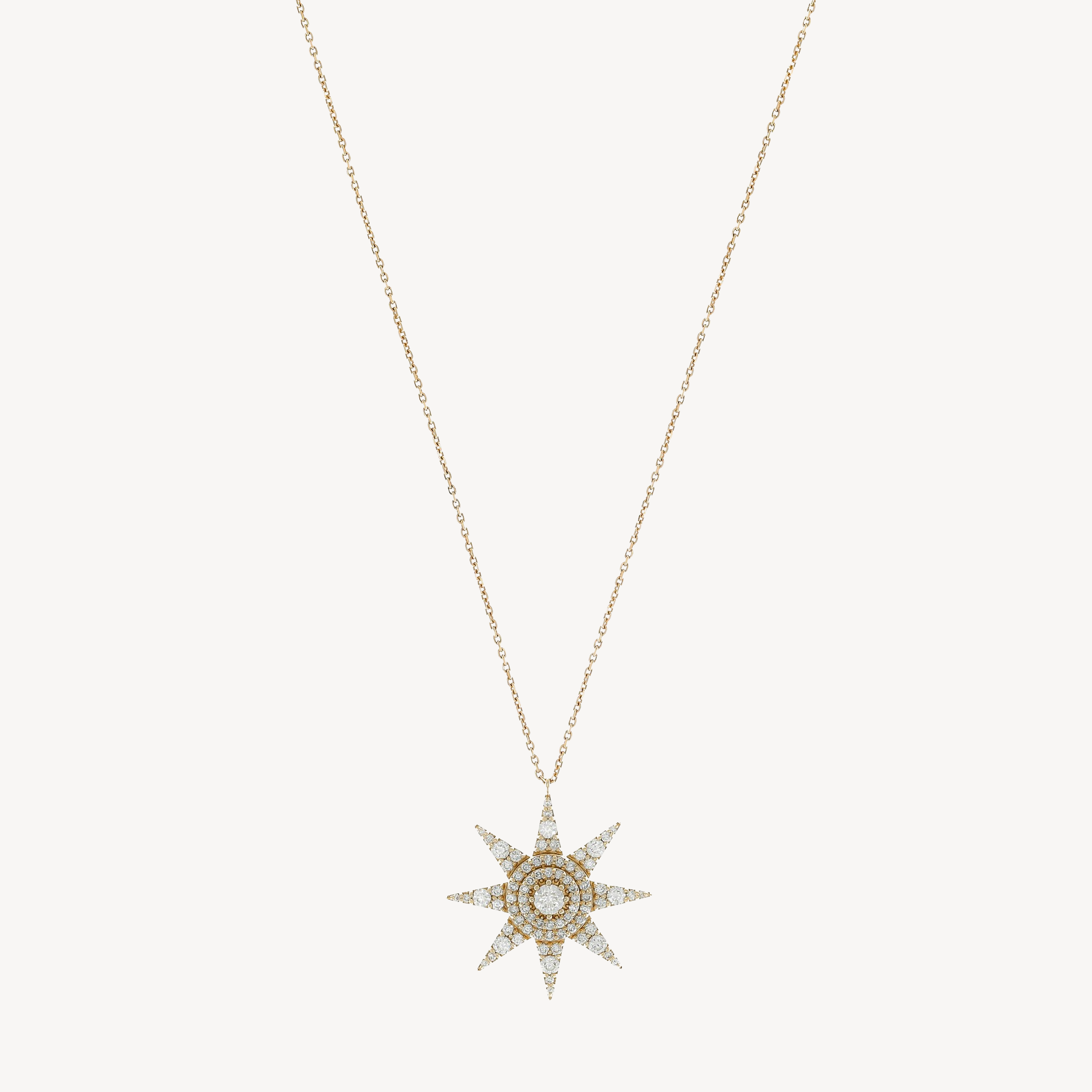 Collier Sirius Star Diamond Or Rose