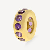 Small Amethyst Story Bead Charm
