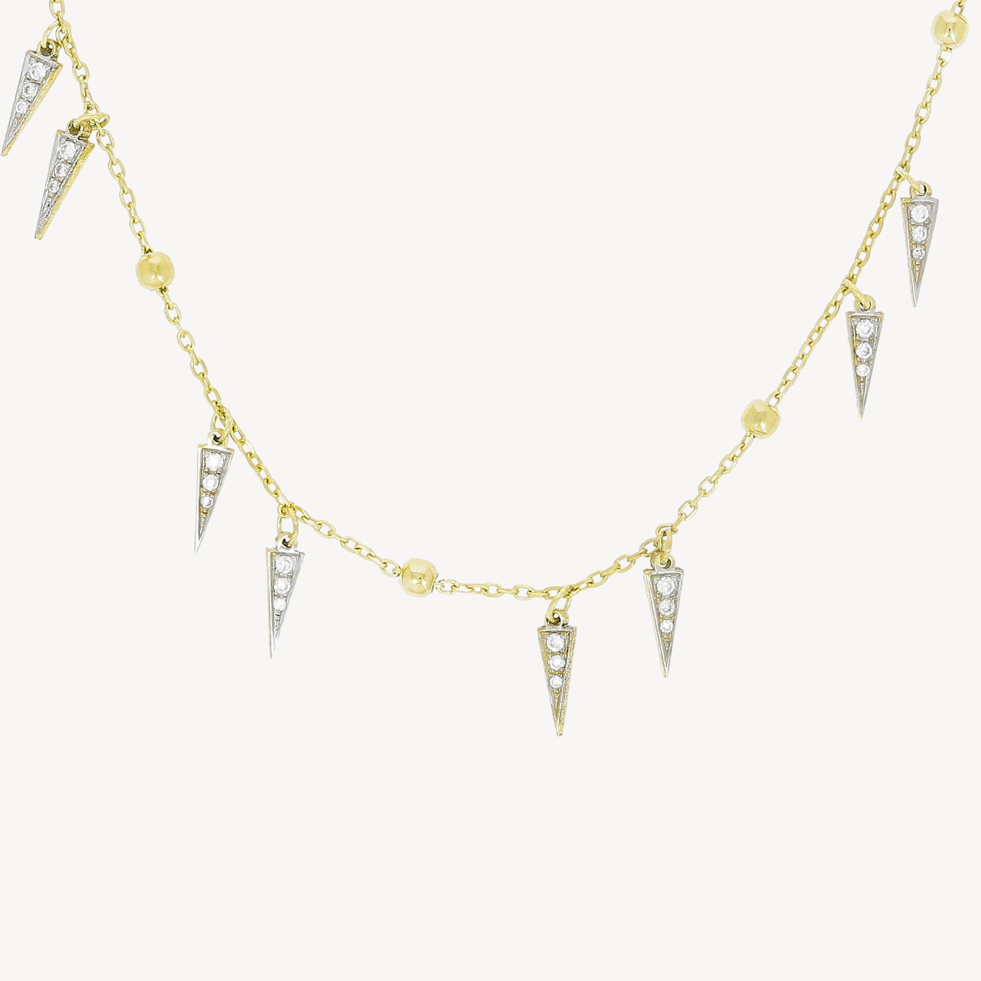 Spikes on Chain Choker Necklace
