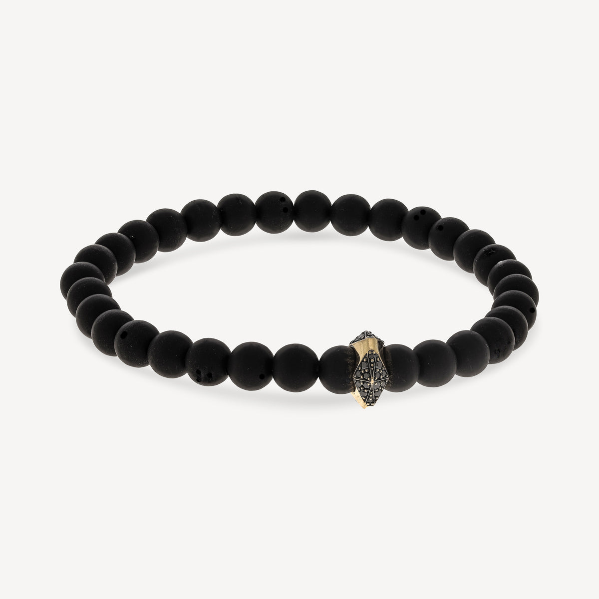 Sydney Black Diamond and Onyx Origami Bracelet