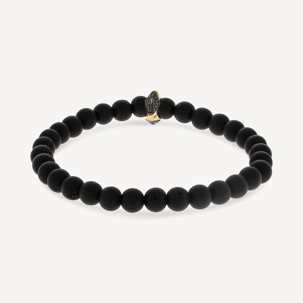 Sydney Black Diamond and Onyx Origami Bracelet