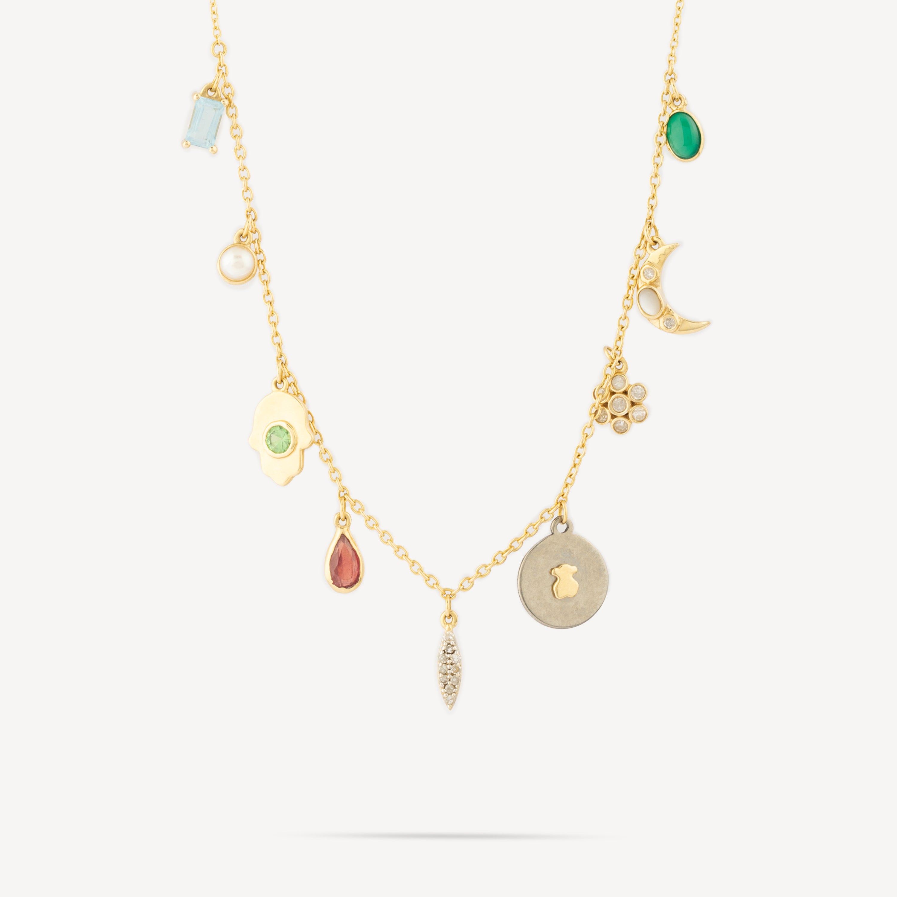 Gem Power Necklace in Gold