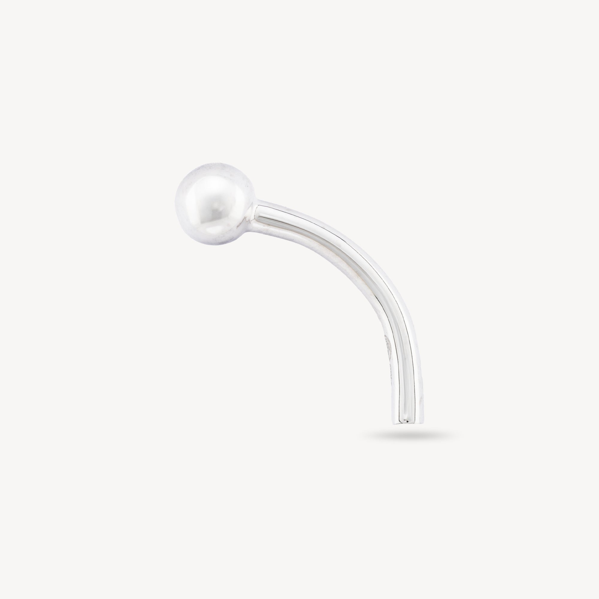Tube Piercing Nombril 12mm Or Blanc