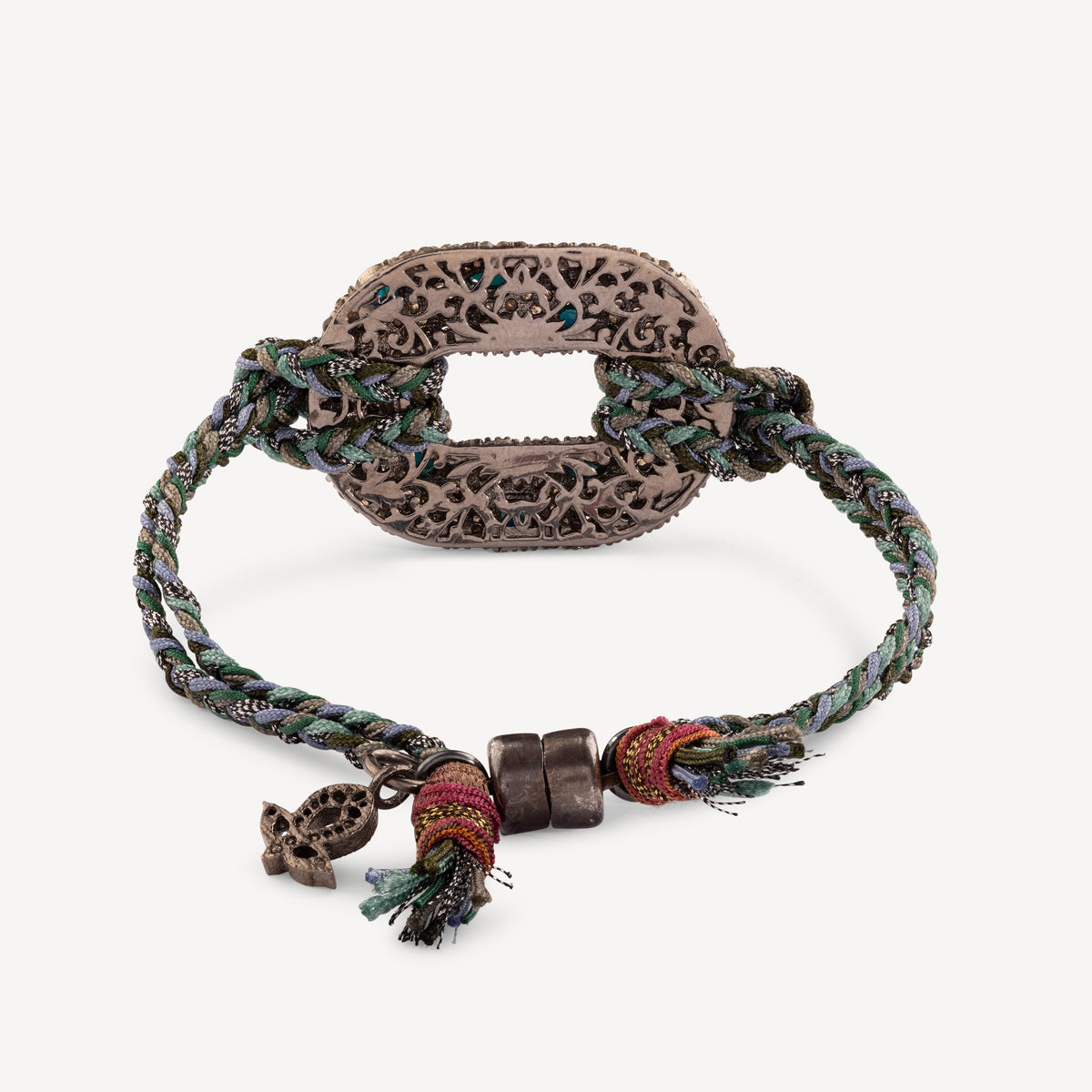 Türkisfarbenes Armband mit rundem Verschluss