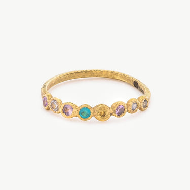 Bague Pastel Bubbles Band Sapphires