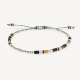 Volta 4 Armband braune Musterperlen