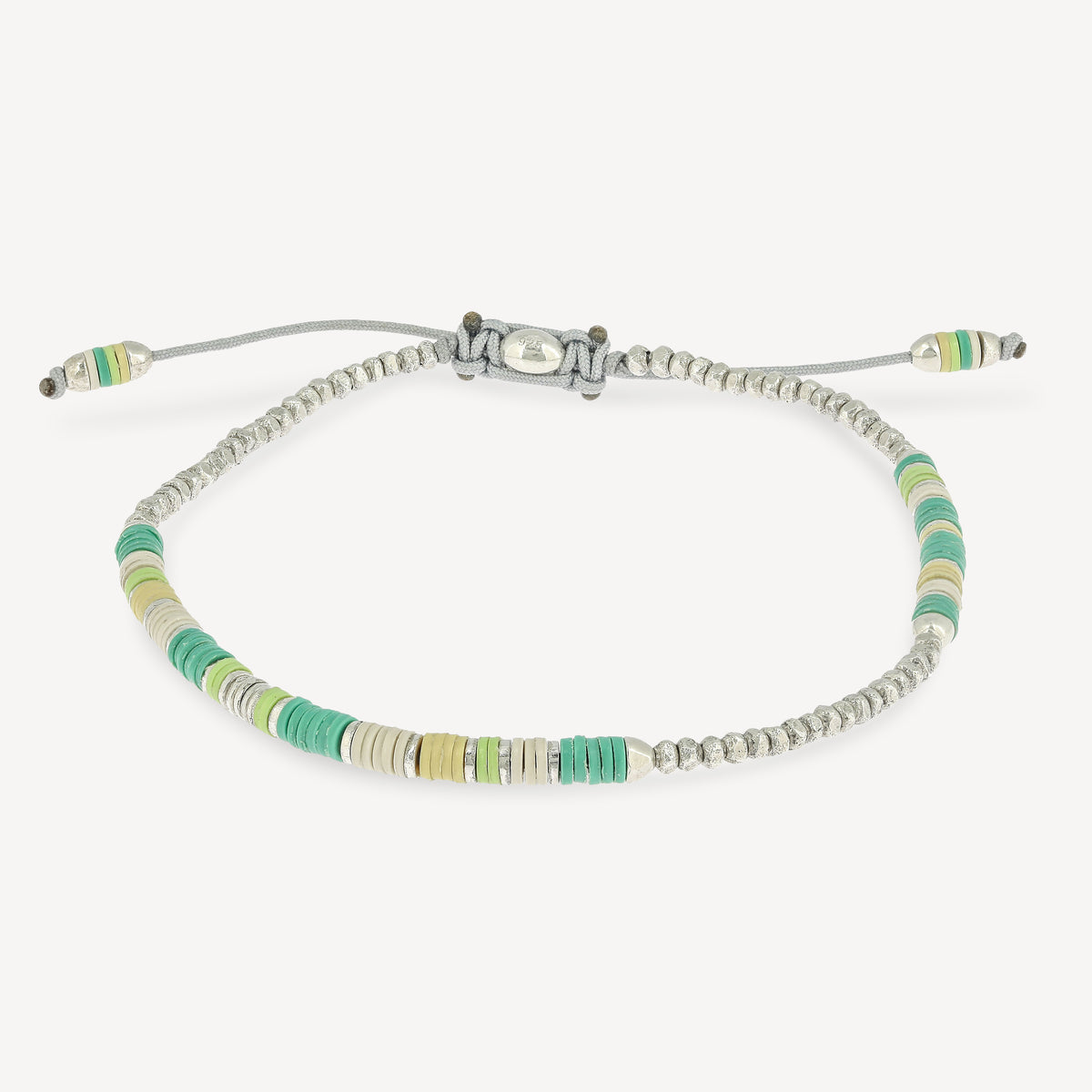 Volta 4 Bracelet Green Pattern Beads