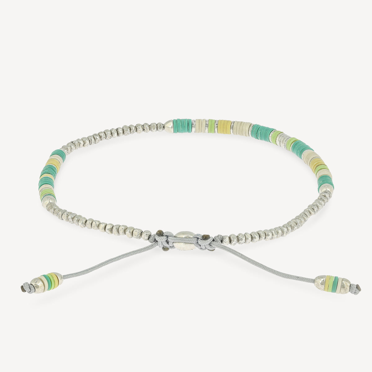 Volta 4 Bracelet Green Pattern Beads