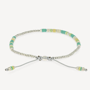 Volta 4 Armband grüne Musterperlen