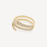 Bague Wrapped Pave Diamond Snake