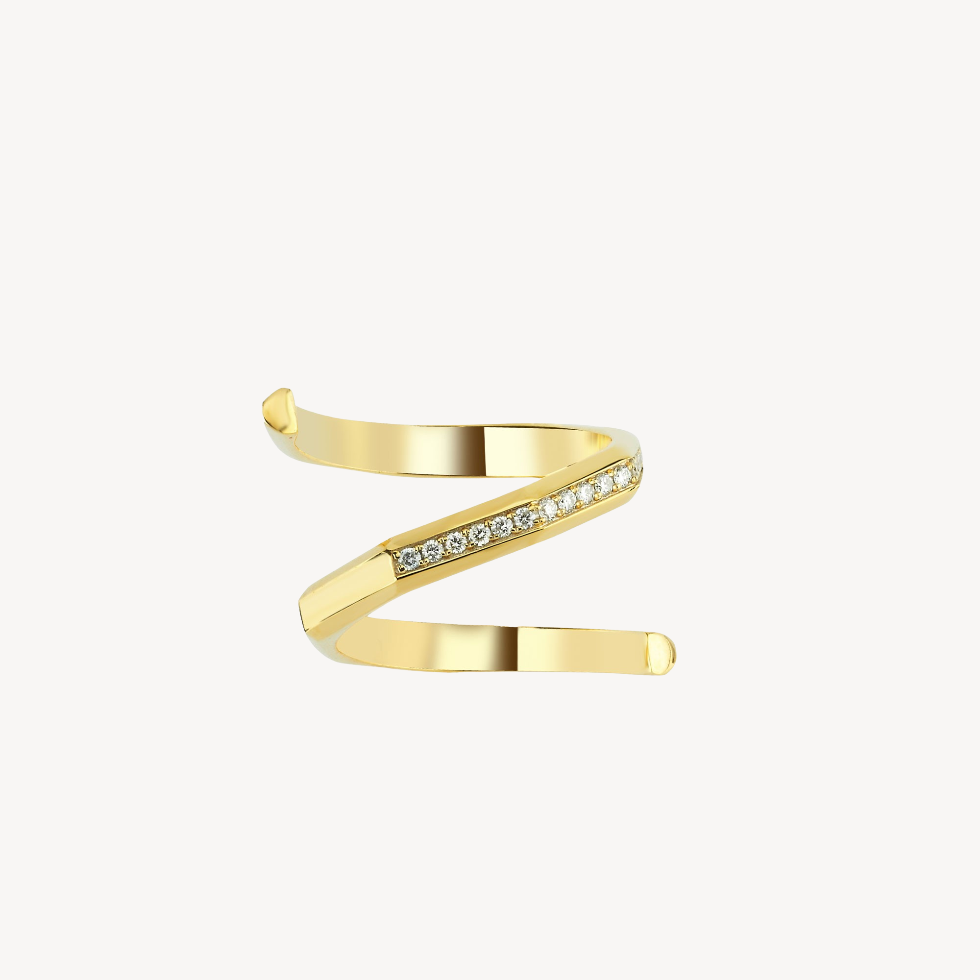 Yellow Gold and Diamonds Hypnosis Ring