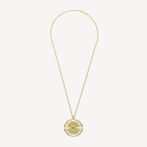 Collier Wheel of Day Or Jaune