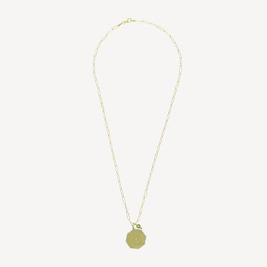 Pavé Diamond Bliss Octagon Charm Necklace