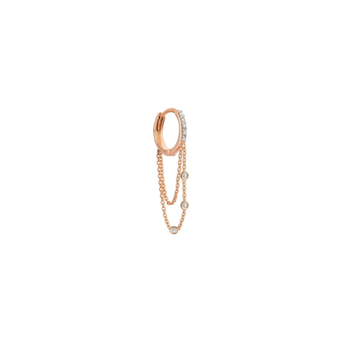 Layered Chains Ohrring