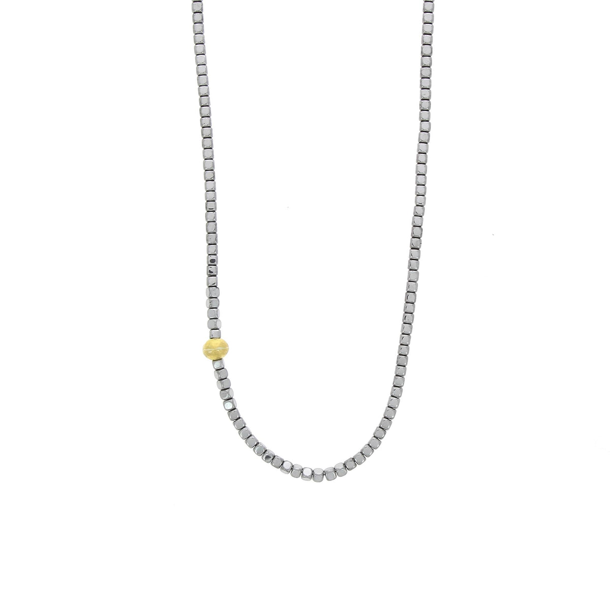 Collier Hematite perle d'or - Boaz kashi - Colliers pour femme - Mad Lords
