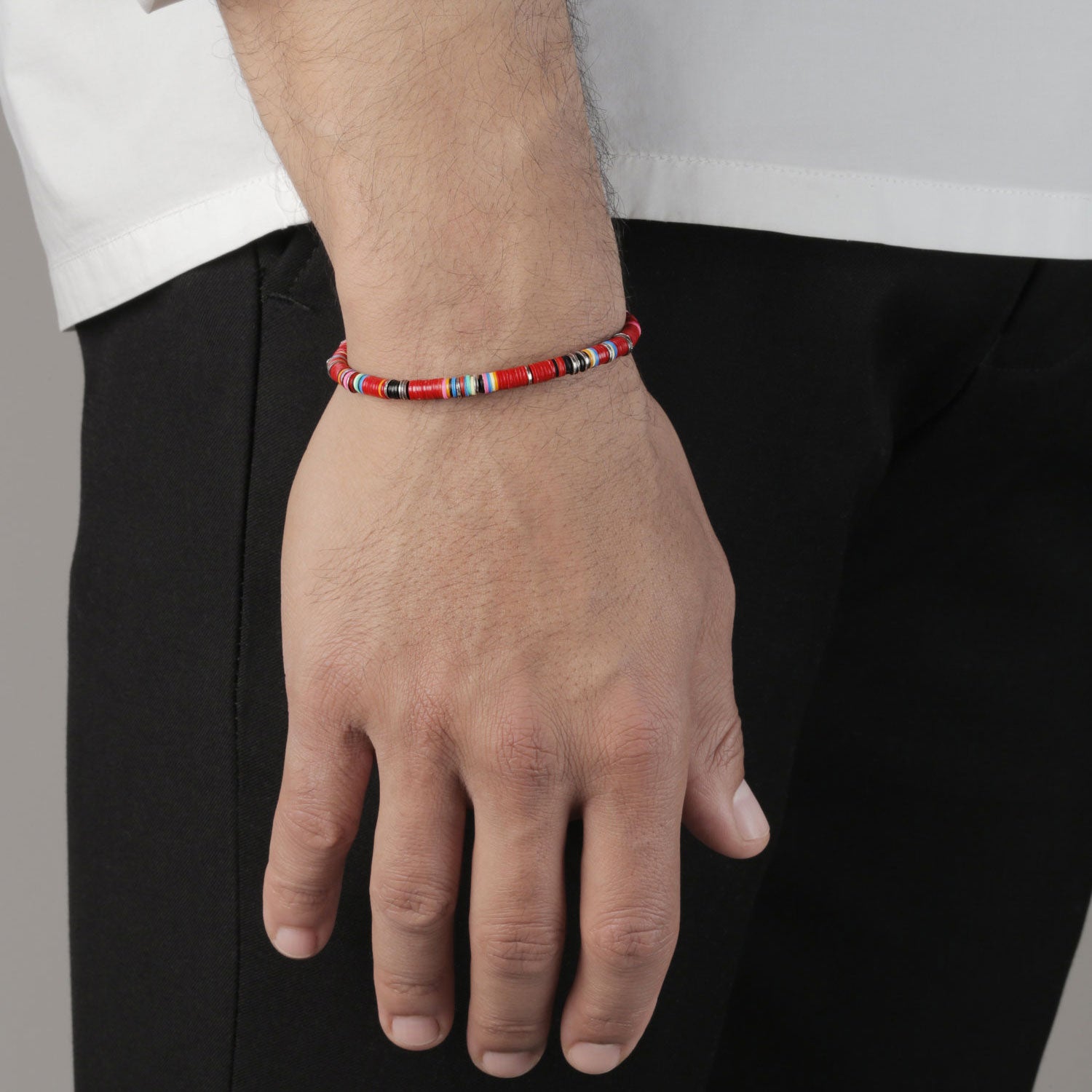 Bracelet Rouge Neon African - Bracelets pour homme - M Cohen - Mad Lords