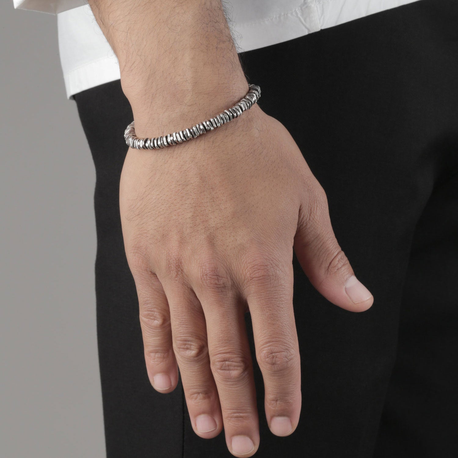 Bracelet Silver Nuggets - Bracelets pour homme - M Cohen - Mad Lords