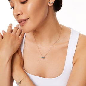 Collier Abeille Blue Diamond