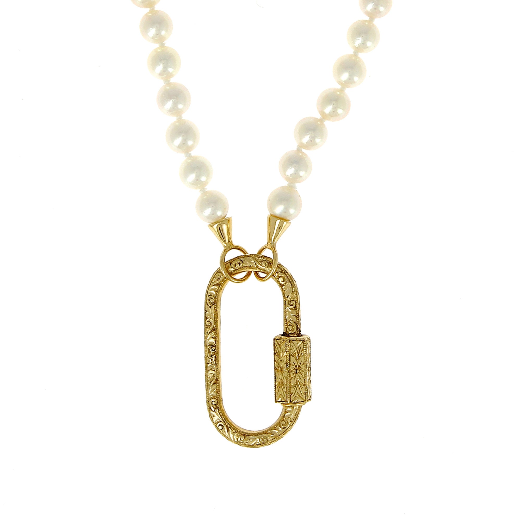 Akoya Pearl Necklace Yellow Gold Clasp