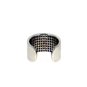 Bague Gisèle 7 Rangs Or Blanc