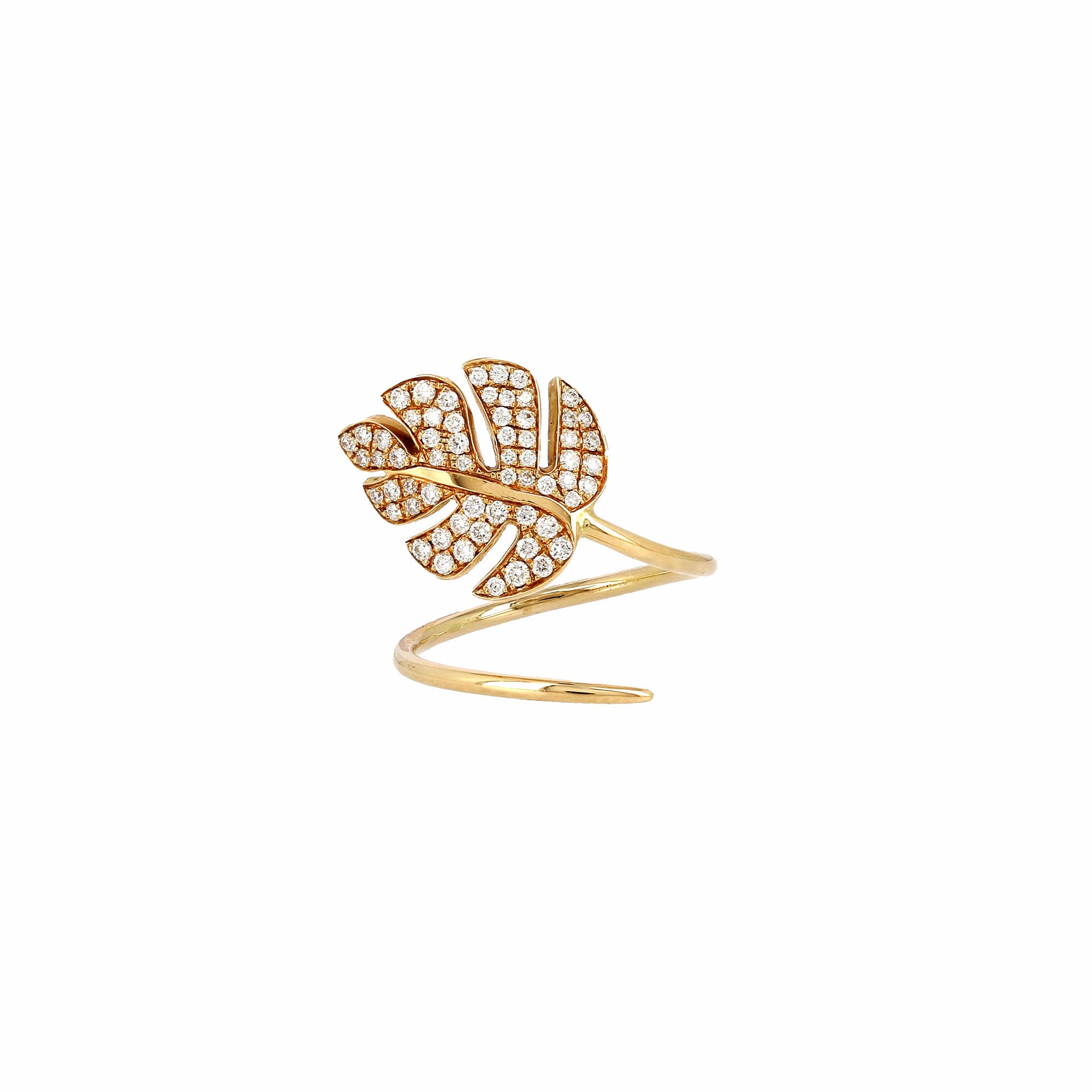 Leaf Diamond Ring