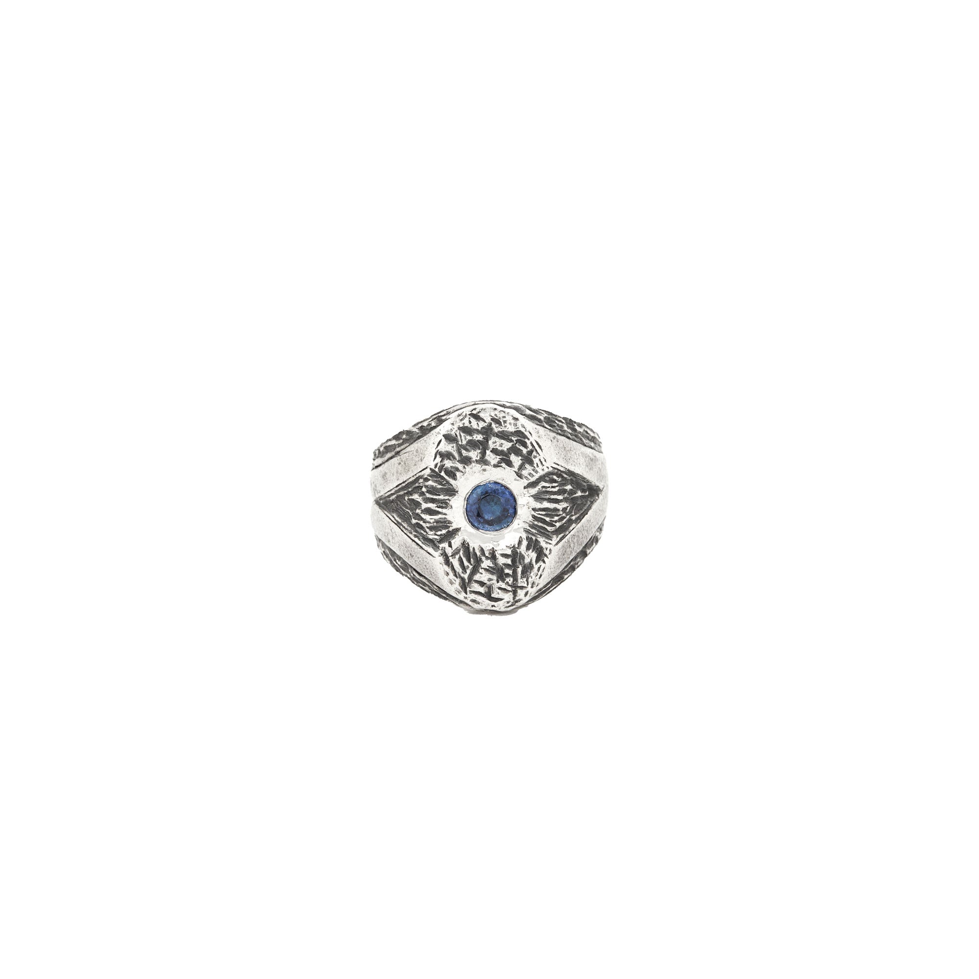 Blauer Saphir-Augenring