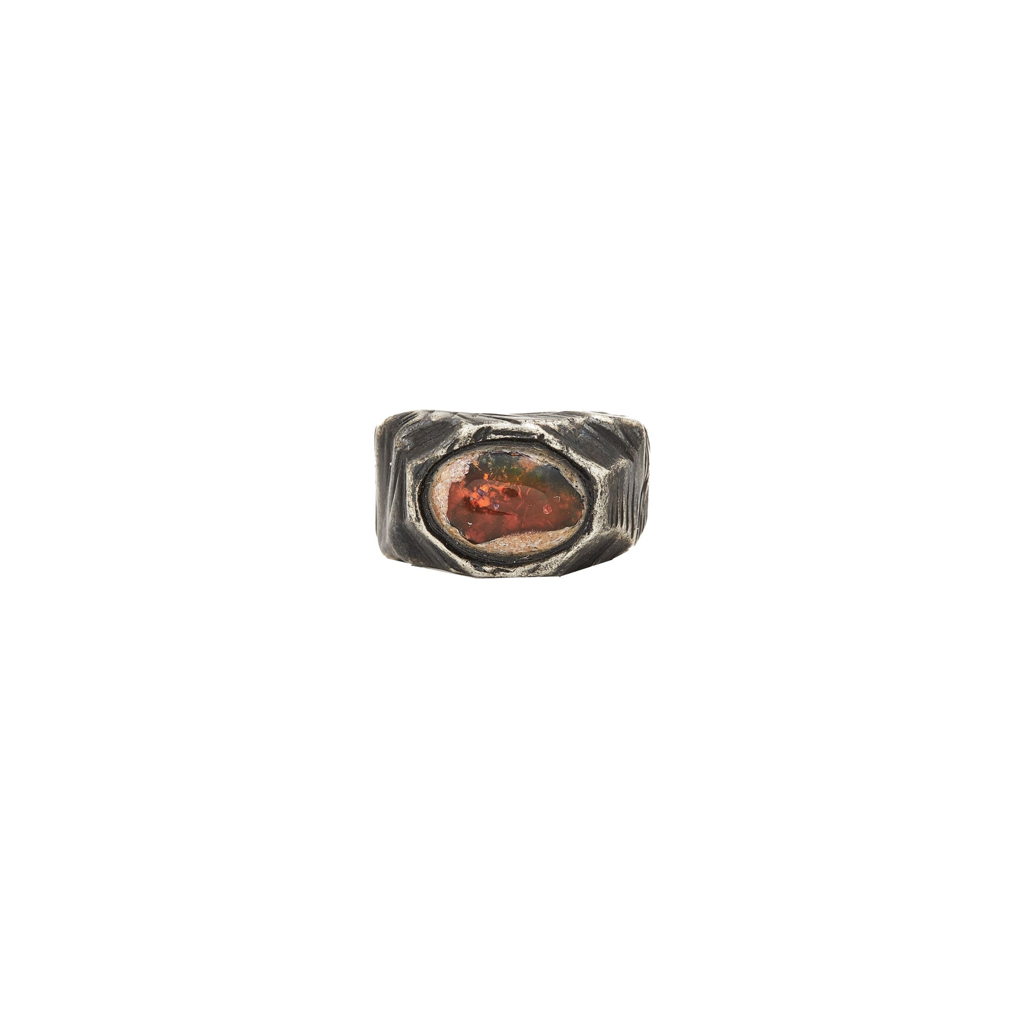 Mexican Galaxy Opal Ring