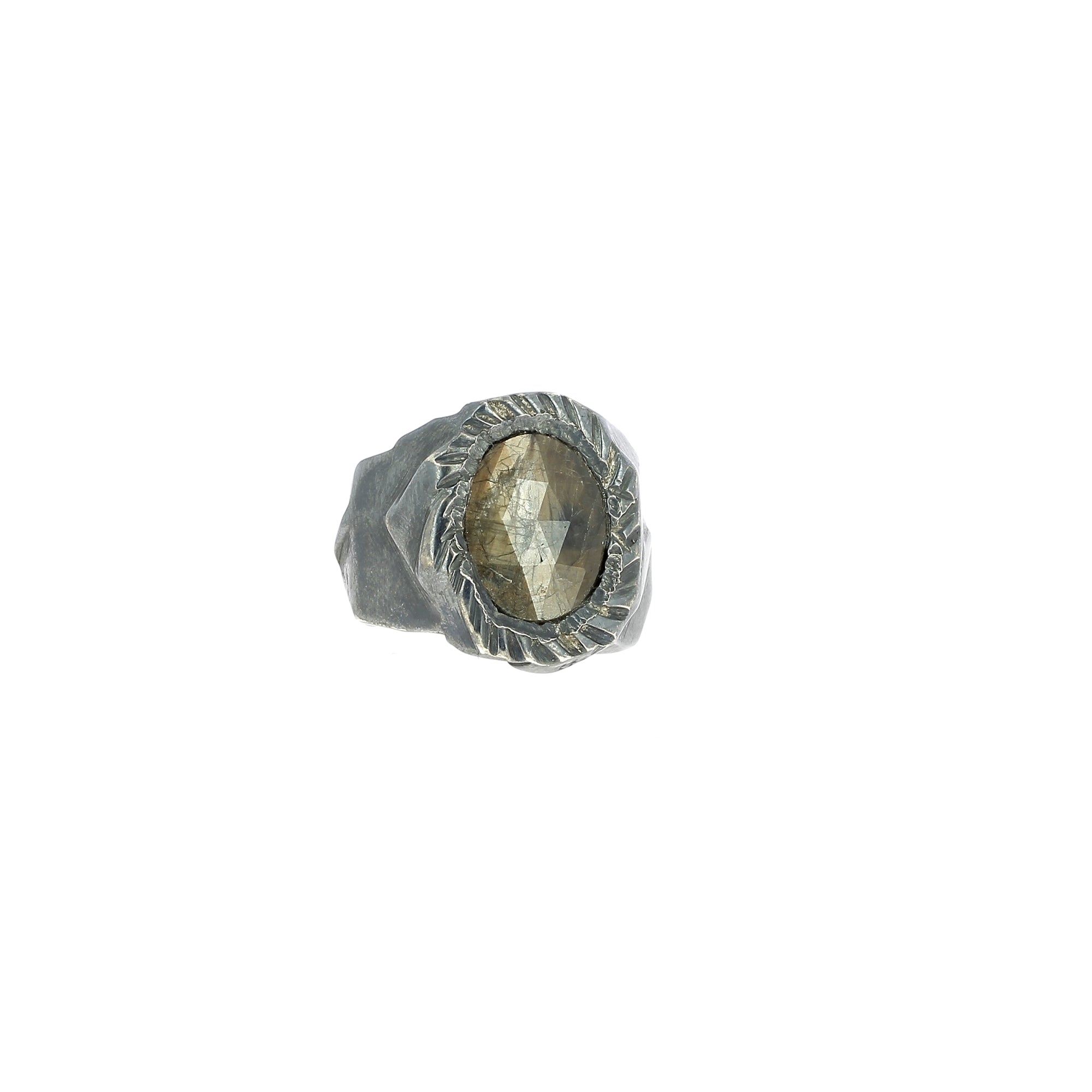 Sapphire Golden Sheen Large Model Ring
