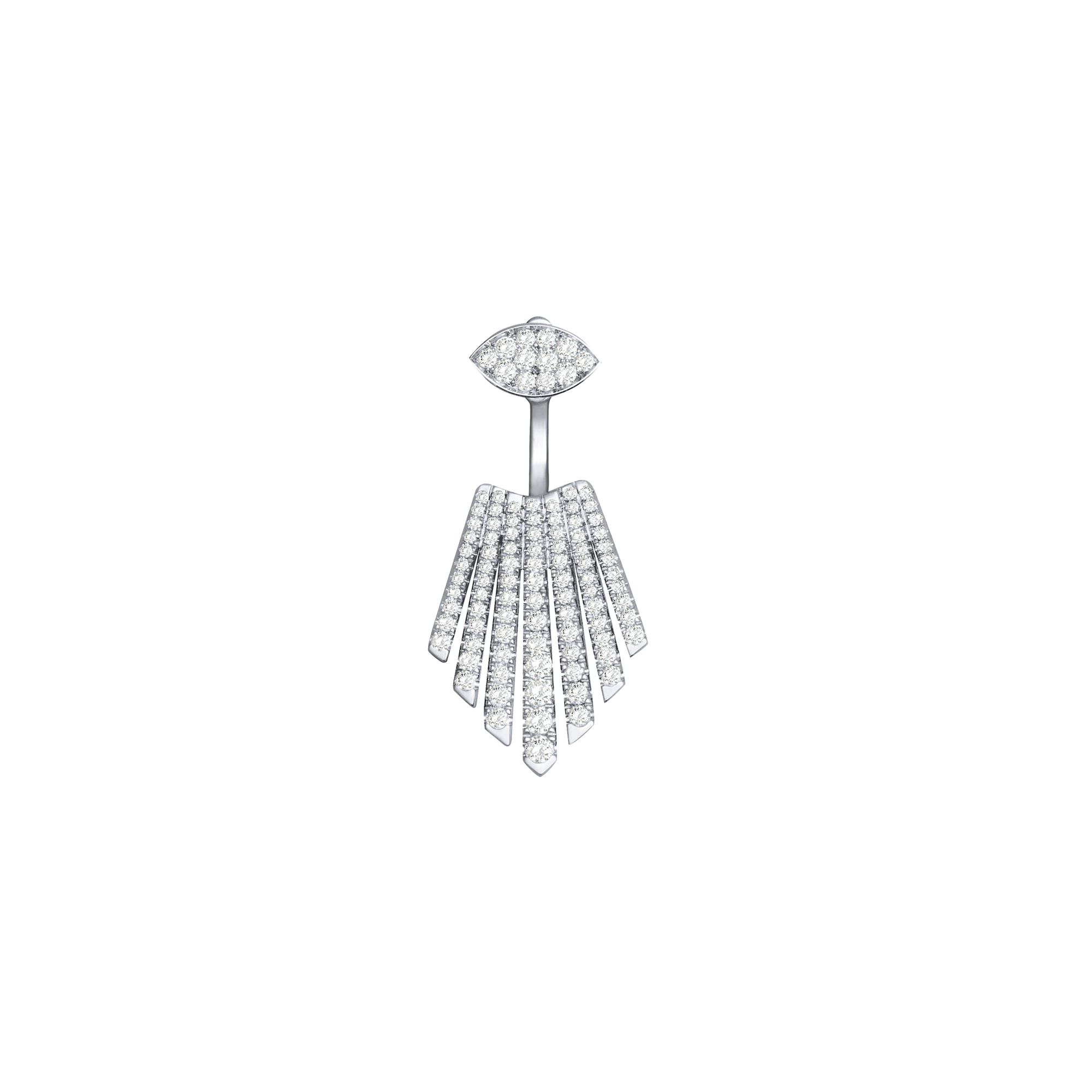 Mykonos White Gold and Diamonds Earring
