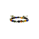 Bracelet Cube Bead Mix Gemstones