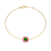 Bracelet Stella Diopsite et Diamants