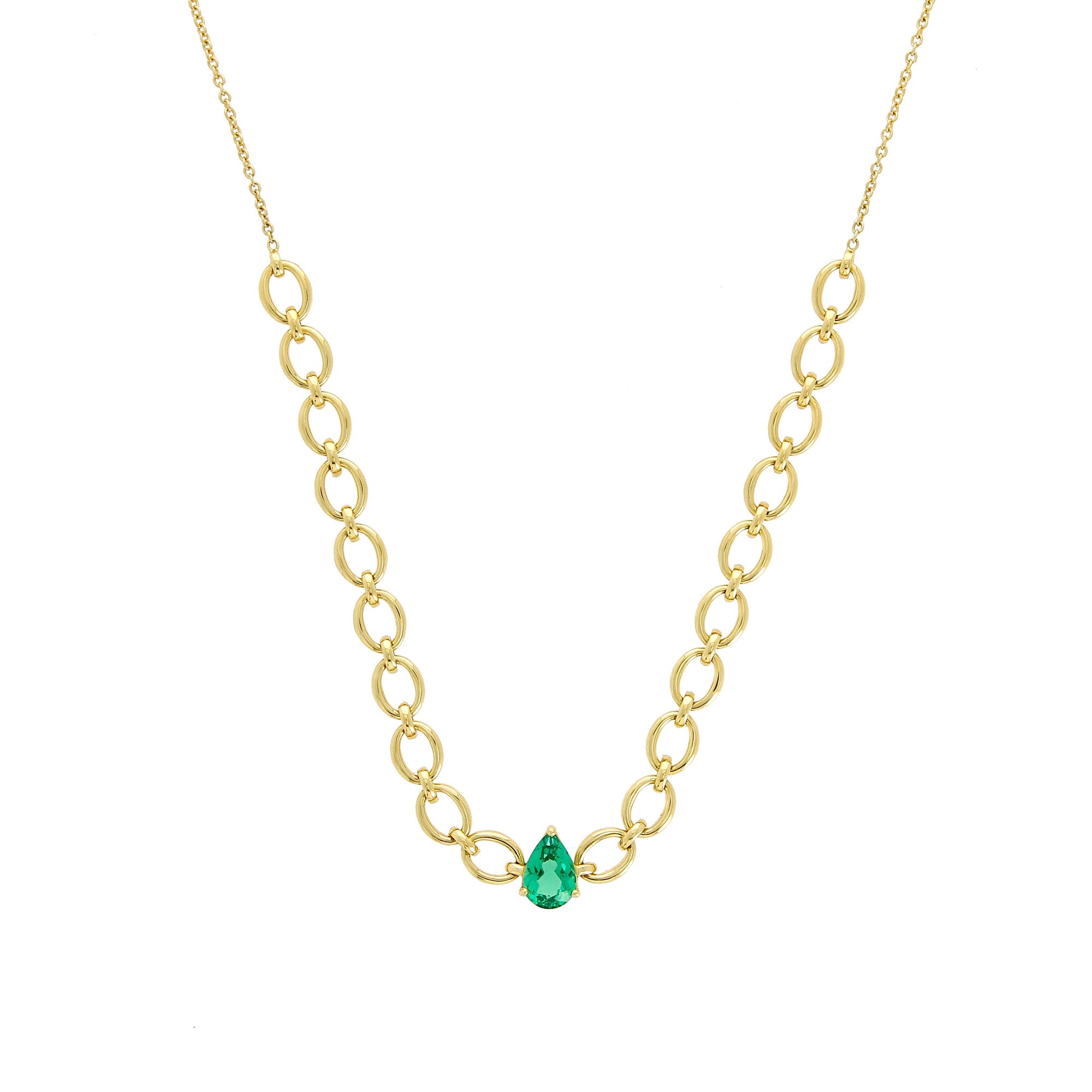 Catena klassische Smaragd-Halskette