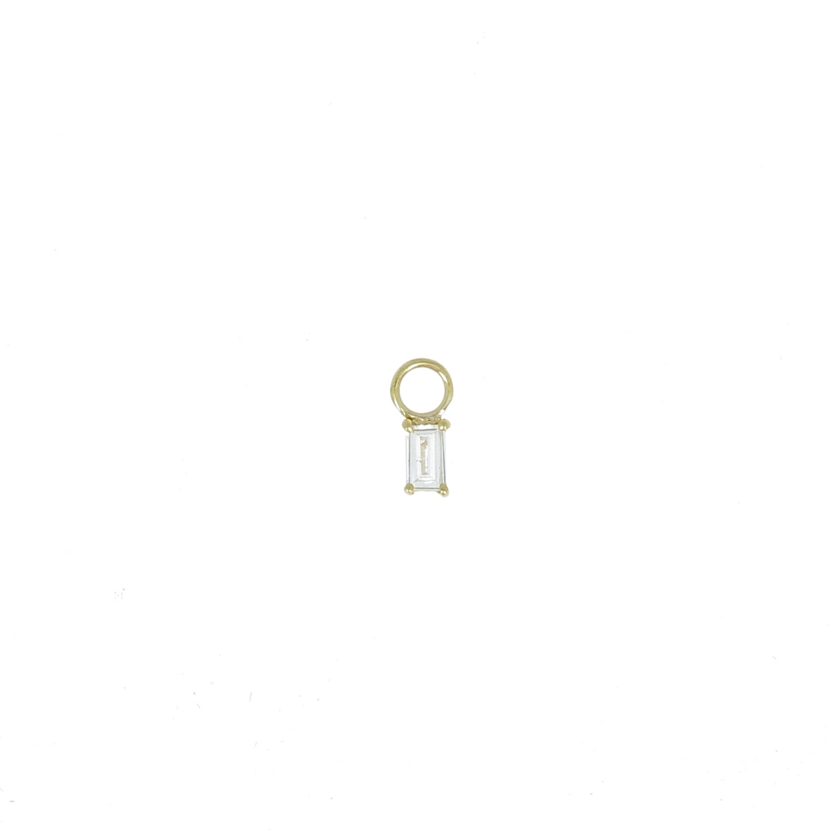 Charm Baguette Diamants