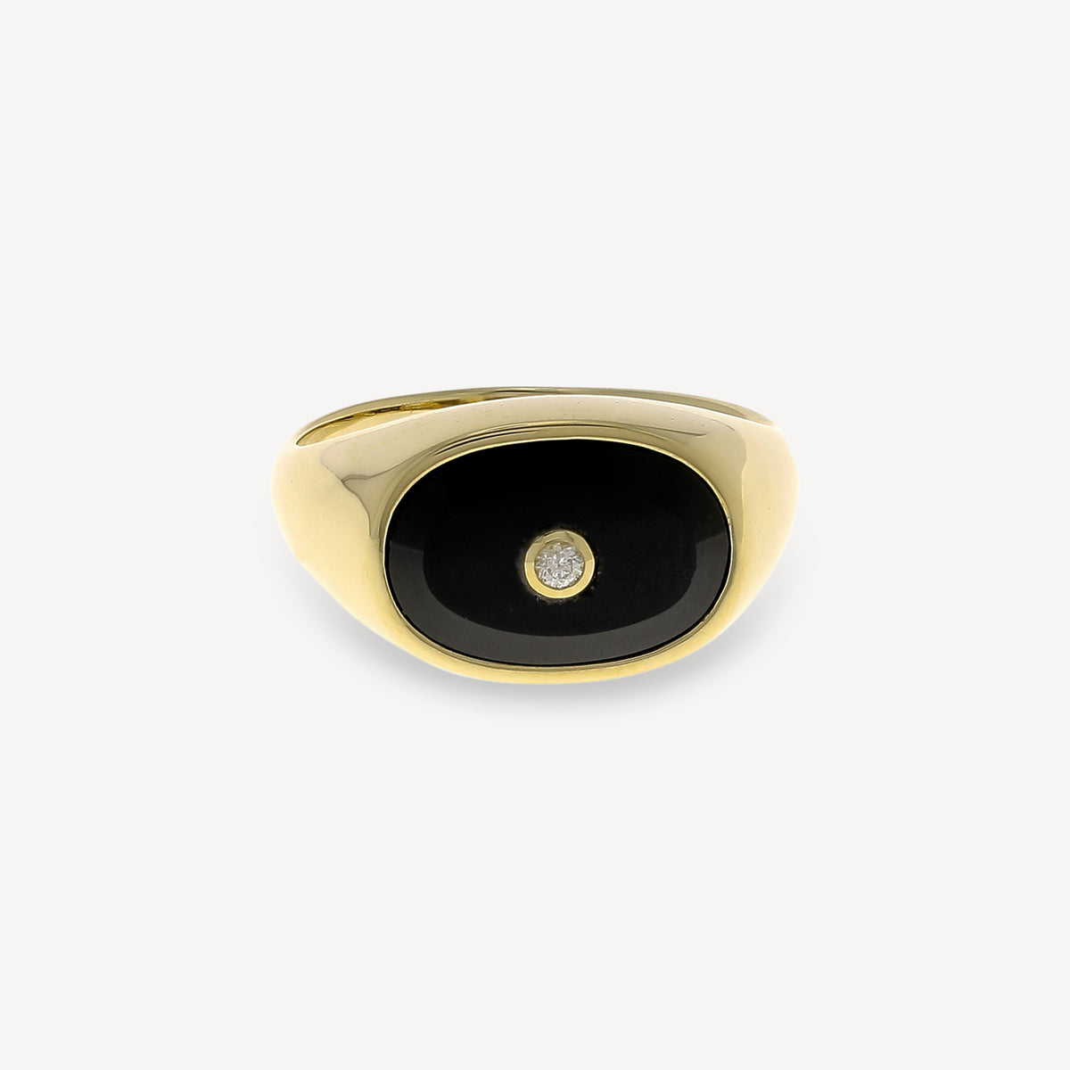 Orso Black Onyx Signet Ring